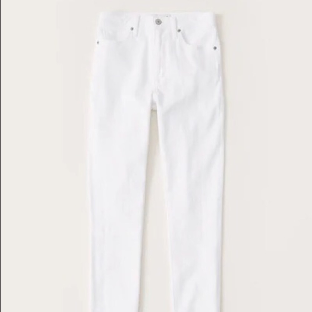 Abercrombie & Fitch High Rise Skinny Jean in White Size 26 R